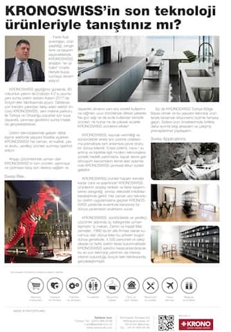 Orsiad Gazetesi AĞUSTOS / 2017 Sayısı KRONOSWISS 2. ilanı.